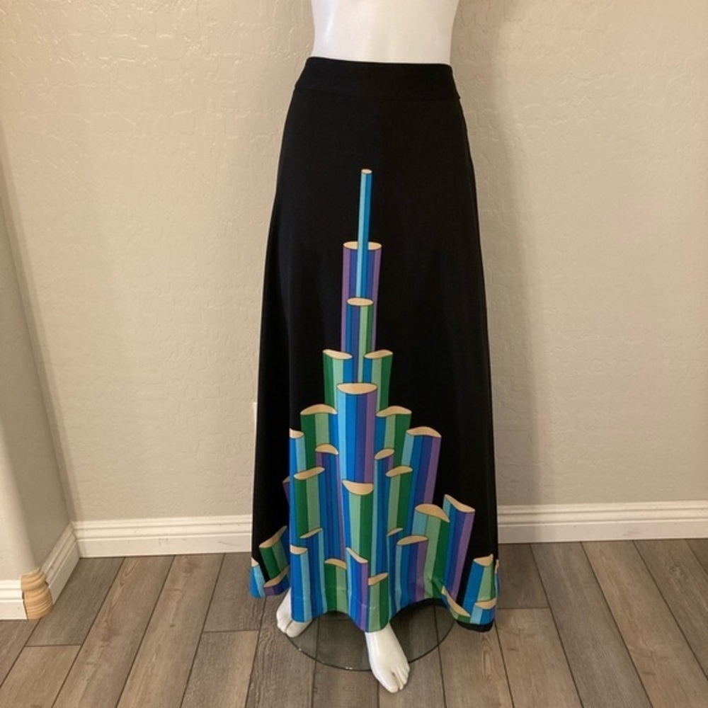 Giorgio Moro Vintage Black Maxi Skirt